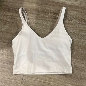 White LULULEMON ALIGN TANK🤍